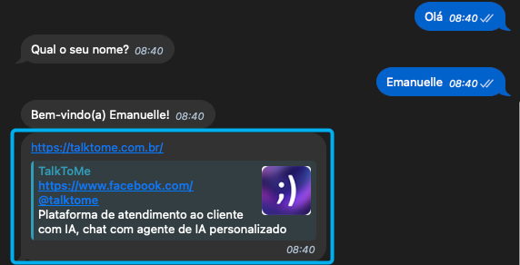 Pré-visualização ativada (escuro)